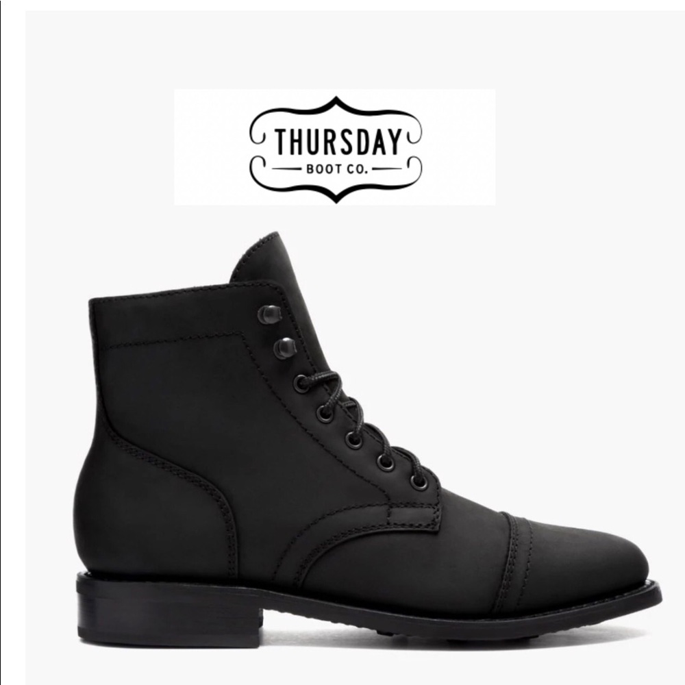 NWOT Thursday Boots- Captain Black Matte